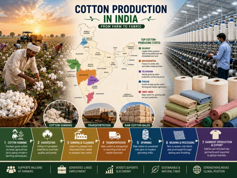 Cotton Production in India-Textile Trends Hub