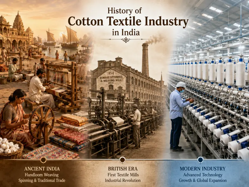 History of Cotton Textile Industry in India-Textile Trends Hub