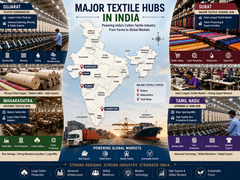 Major Cotton Textile Industry in India | Textile Trends Hub